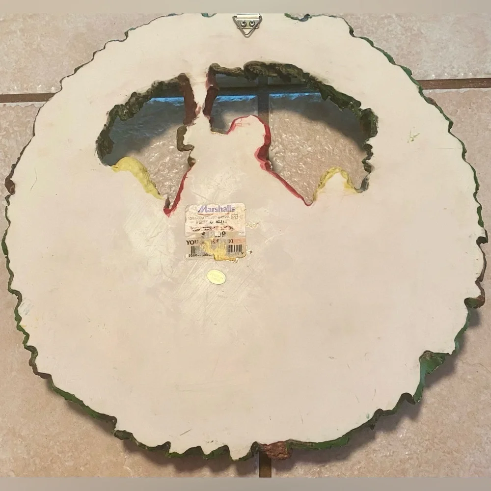 Vintage Dickens Carolers Christmas Wreath Ceramic Wall Hanging Decor 13